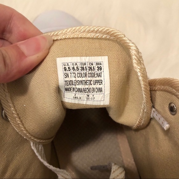 NWT Sketchers hightop gold sneakers + rhinestones - Picture 8 of 8